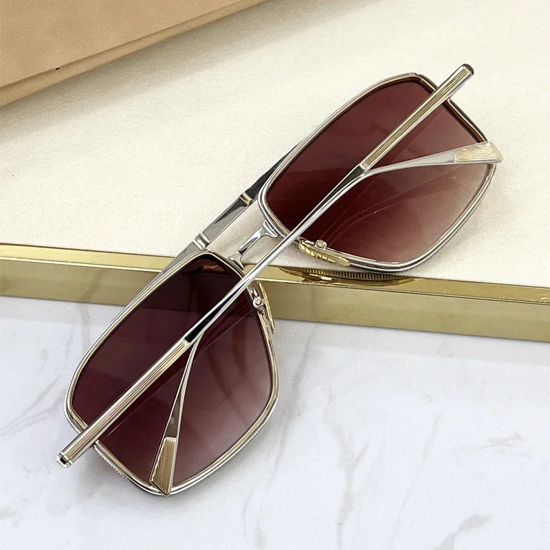 New JMM EARL Fashion Sunglasses Handmade Quality Rectangular Designer Brand Classic Alloy Glasses