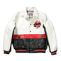 Plus Size Men's Leather Flight Jacket - Casual Sheepskin Coat