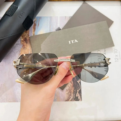 Newest Brand ADITA GRAND IMPERYN DTS164 Unisex Casual Trendy Luxury Designer Rimless Sunglasses