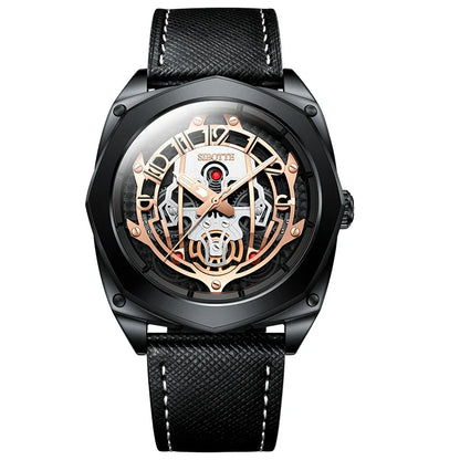 SIBOTTE Luxury Mechanical Automatic AR Sapphire mirror Hollow out Men's watch
