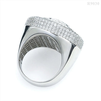 DJMAX Full Moissanite Rings For Men Original 925 Sterling Silver Men and Women's Moissanite Ring