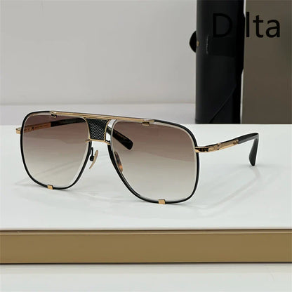 Dilta Mach Five Sqaure Pilot Titanium Fashion Women's Men's Sunglass