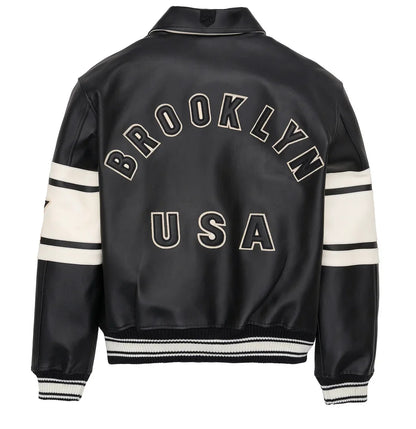 Fat plus size casual sports leather flight suit jacket men's European and American lapel sheepskin tops