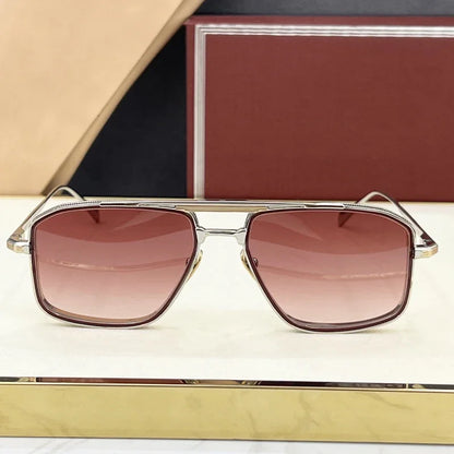 New JMM EARL Fashion Sunglasses Handmade Quality Rectangular Designer Brand Classic Alloy Glasses