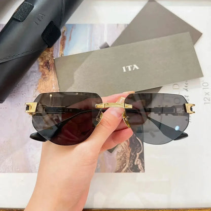 Newest Brand ADITA GRAND IMPERYN DTS164 Unisex Casual Trendy Luxury Designer Rimless Sunglasses