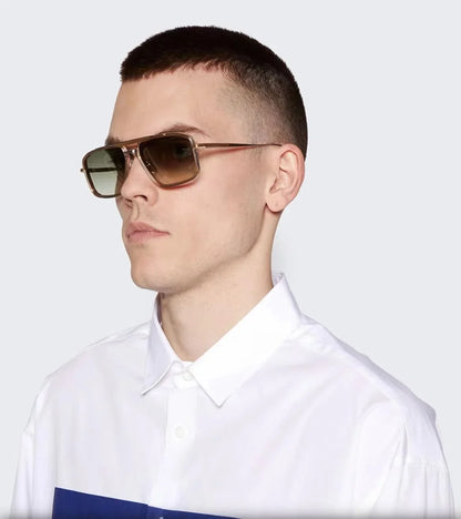 New JMM EARL Fashion Sunglasses Handmade Quality Rectangular Designer Brand Classic Alloy Glasses
