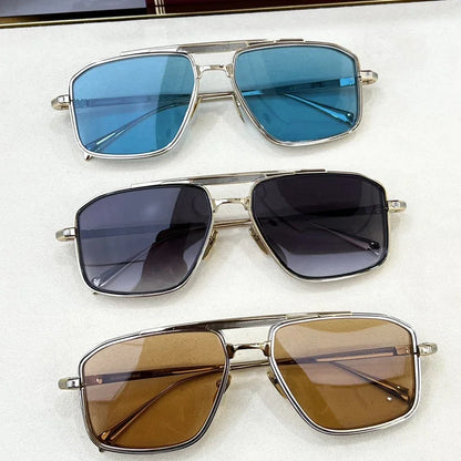 New JMM EARL Fashion Sunglasses Handmade Quality Rectangular Designer Brand Classic Alloy Glasses
