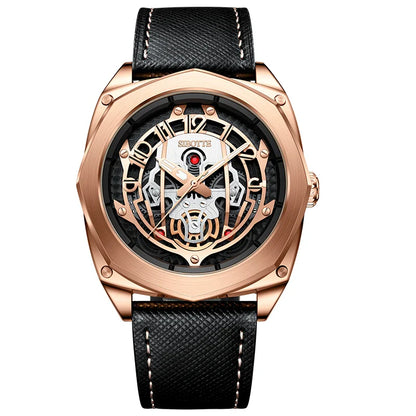 SIBOTTE Luxury Mechanical Automatic AR Sapphire mirror Hollow out Men's watch