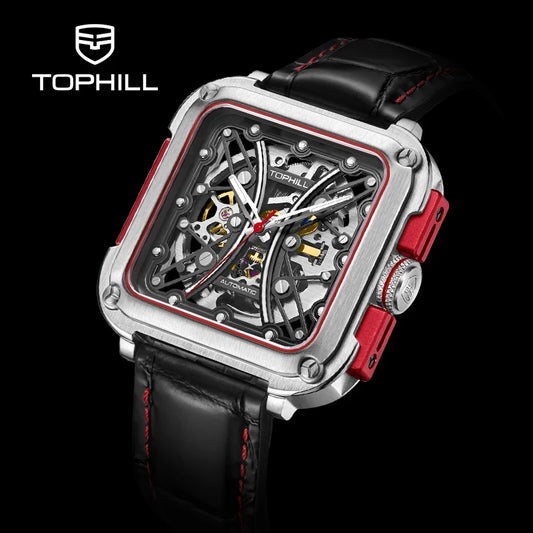 TOPHILL Hollow Men Mechanical Luminous Sapphire Waterproof TUT002 Wristwatch