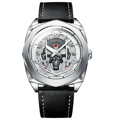 SIBOTTE Luxury Mechanical Automatic AR Sapphire mirror Hollow out Men's watch