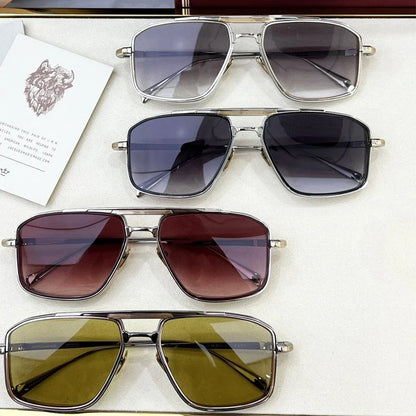New JMM EARL Fashion Sunglasses Handmade Quality Rectangular Designer Brand Classic Alloy Glasses
