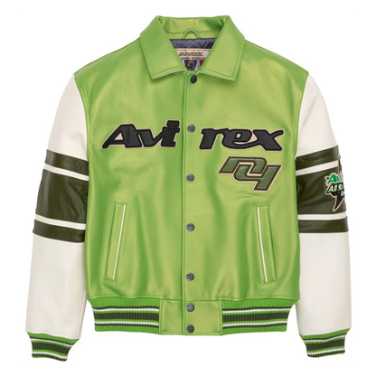 Plus Size Men's Leather Flight Jacket - Casual Sheepskin Coat