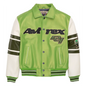 Plus Size Men's Leather Flight Jacket - Casual Sheepskin Coat