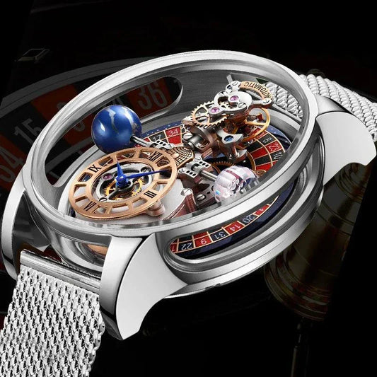 Upgraded PINDU Russian Roulette Celestial Series Quartz Watch Men's