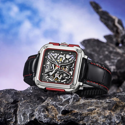 TOPHILL Hollow Men Mechanical Luminous Sapphire Waterproof TUT002 Wristwatch
