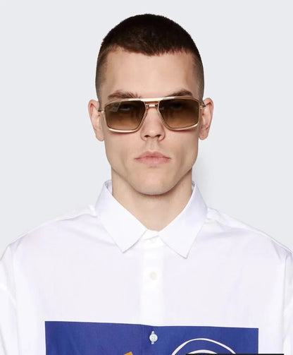 New JMM EARL Fashion Sunglasses Handmade Quality Rectangular Designer Brand Classic Alloy Glasses