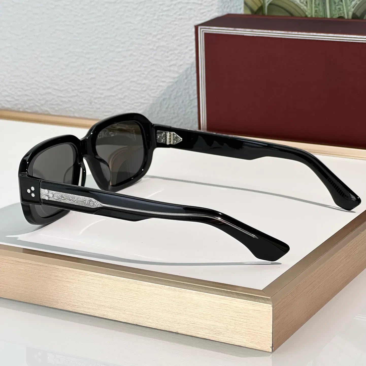 Fashion Anti-Ultraviolet Retro Plate Full Frame Unisex Sunglasses