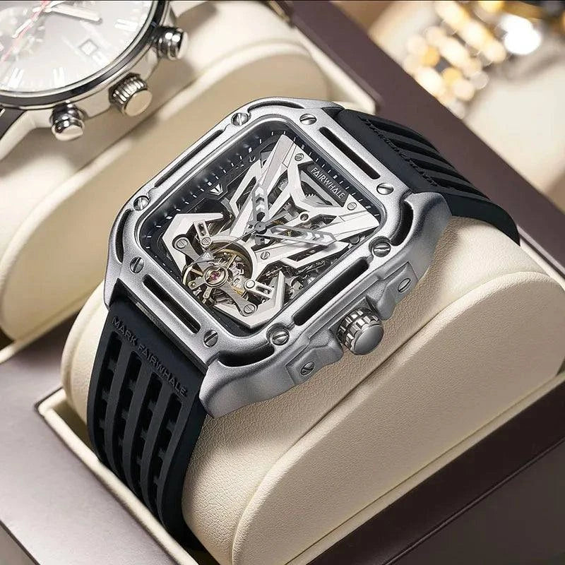 Mark Fairwhale Silicone Strap Waterproof Fashion Mechanical Men Watch