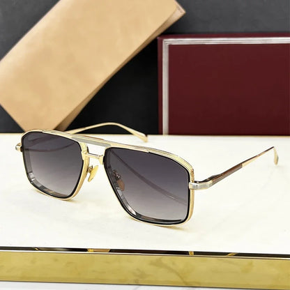 New JMM EARL Fashion Sunglasses Handmade Quality Rectangular Designer Brand Classic Alloy Glasses