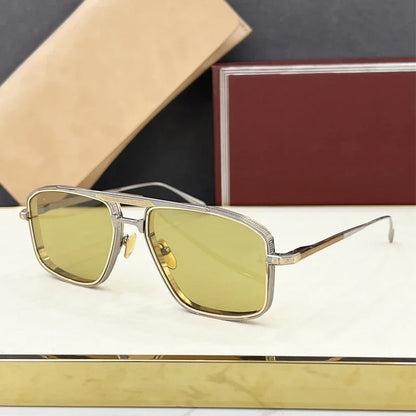 New JMM EARL Fashion Sunglasses Handmade Quality Rectangular Designer Brand Classic Alloy Glasses