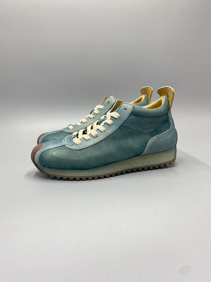 New Senior Fashion Mid Donkey Mouth Trendy Cowhide Forrest Men Sneakers