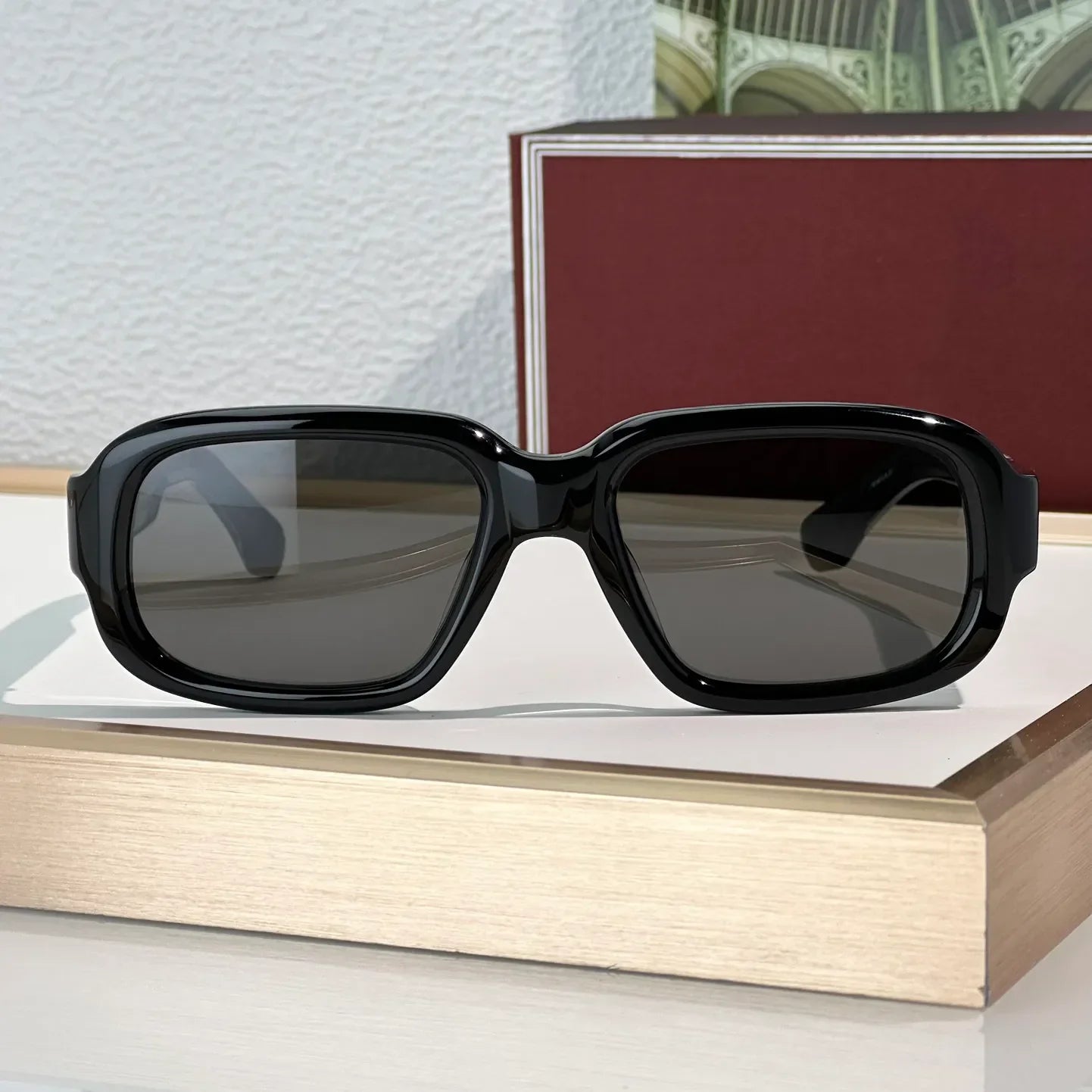 Fashion Anti-Ultraviolet Retro Plate Full Frame Unisex Sunglasses