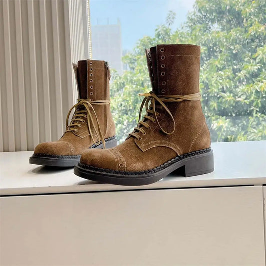 New Autumn Fashion Round Toe Casual Short Women Boots