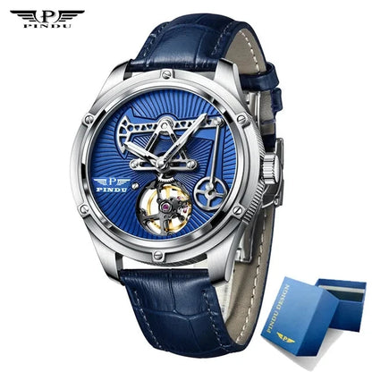 PINDU Watches Oil Pump Design Miyata 8215 Sapphire Mirror Waterproof Luminous Business Men Mechanical Watch
