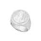 Luxury S925 D VVS Moissanite Iced Out Prong Setting Lion Head Men's Ring