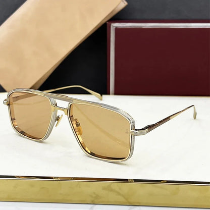 New JMM EARL Fashion Sunglasses Handmade Quality Rectangular Designer Brand Classic Alloy Glasses
