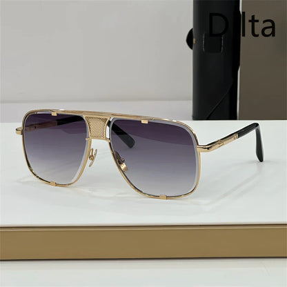Dilta Mach Five Sqaure Pilot Titanium Fashion Women's Men's Sunglass