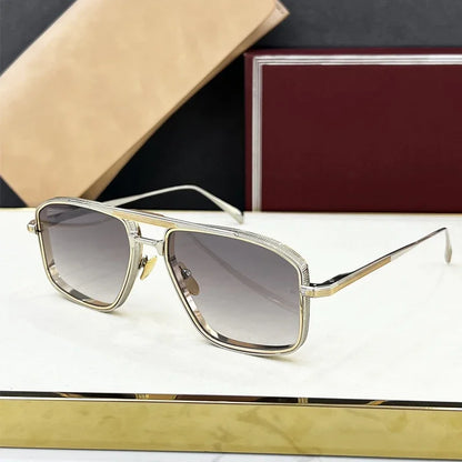 New JMM EARL Fashion Sunglasses Handmade Quality Rectangular Designer Brand Classic Alloy Glasses