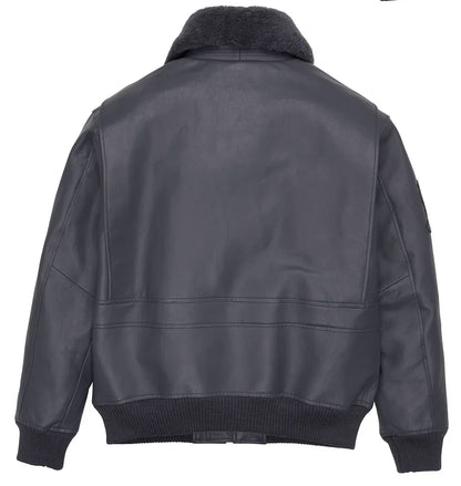 Fat plus size casual sports leather flight suit jacket men's European and American lapel sheepskin tops