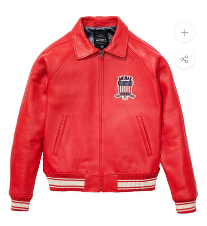 Fat plus size casual sports leather flight suit jacket men's European and American lapel sheepskin tops