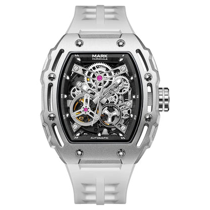 FAIRWHALE Automatic Mechanical Luxury 3ATM Waterproof Silicone Strap Luminous Watch For Men
