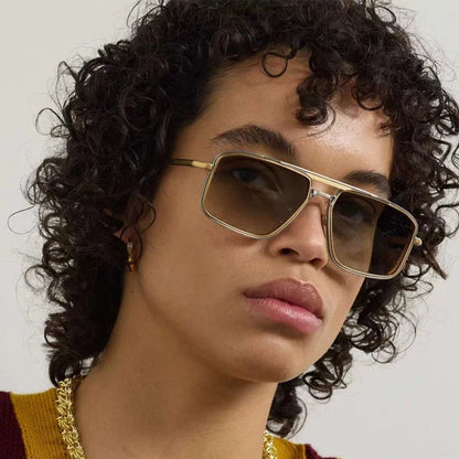 New JMM EARL Fashion Sunglasses Handmade Quality Rectangular Designer Brand Classic Alloy Glasses