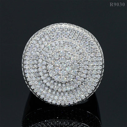 DJMAX Full Moissanite Rings For Men Original 925 Sterling Silver Men and Women's Moissanite Ring