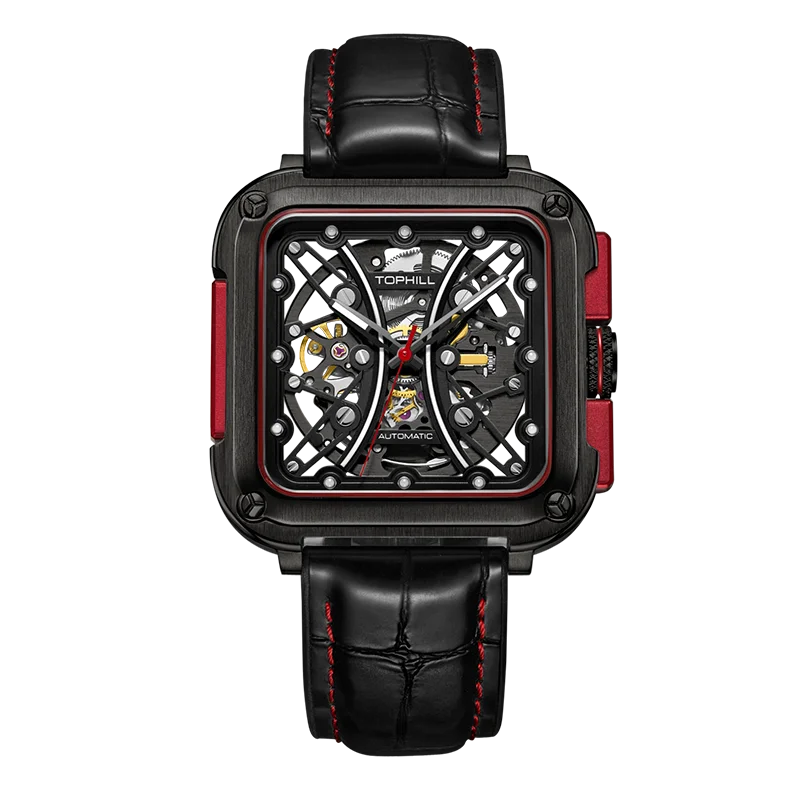 TOPHILL Hollow Men Mechanical Luminous Sapphire Waterproof TUT002 Wristwatch