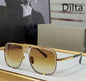 Dilta Mach Five Sqaure Pilot Titanium Fashion Women's Men's Sunglass