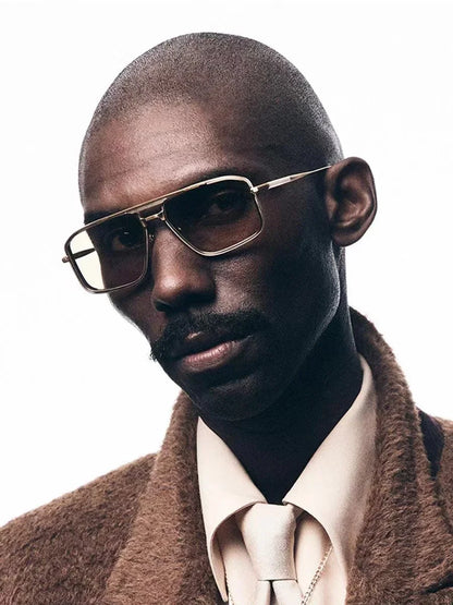 New JMM EARL Fashion Sunglasses Handmade Quality Rectangular Designer Brand Classic Alloy Glasses