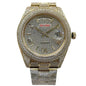 Customized Logo41mm Elegant Men's Sapphire Mirror and Diamond bezel Mechanical Watch