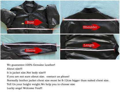 Fat plus size casual sports leather flight suit jacket men's European and American lapel sheepskin tops