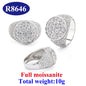 DJMAX Full Moissanite Rings For Men Original 925 Sterling Silver Men and Women's Moissanite Ring