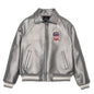 Plus Size Men's Leather Flight Jacket - Casual Sheepskin Coat