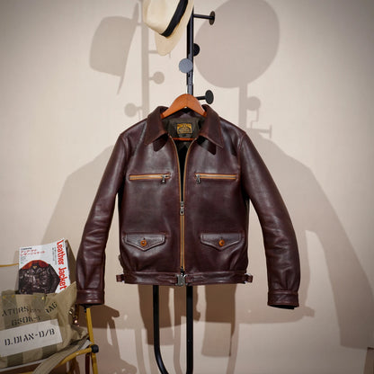 Tailro Brando 1.8mm Heavyweight Batik Cowhide Hartman Pilot Jacket