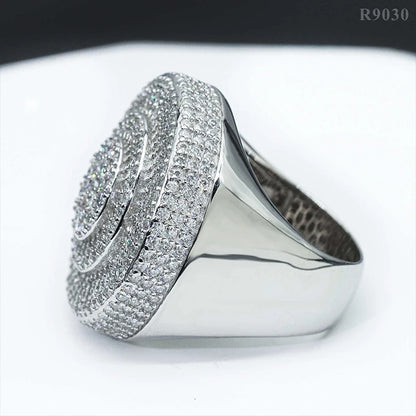 DJMAX Full Moissanite Rings For Men Original 925 Sterling Silver Men and Women's Moissanite Ring