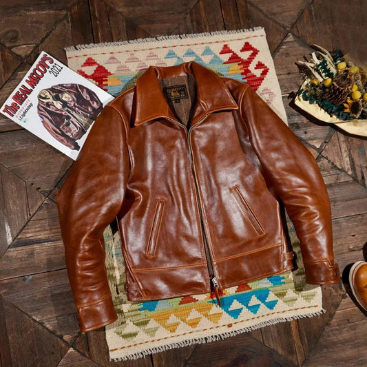 Blunt Razor American Vintage 1930 Oil Waxed Horsehide Leather Jacket