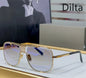 Dilta Mach Five Sqaure Pilot Titanium Fashion Women's Men's Sunglass