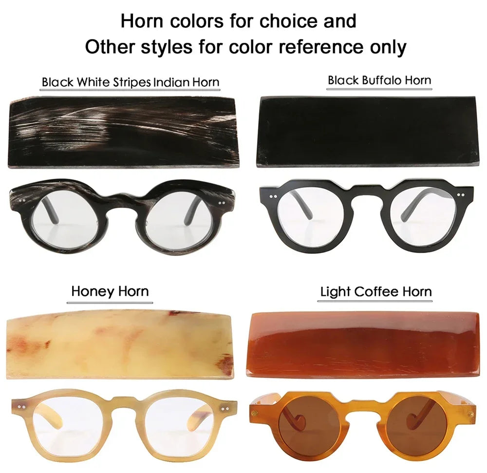 Custom Pilot Style Oval Round Cat Eye Shape Unique Handmade Unisex Glasses
