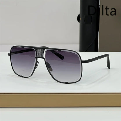 Dilta Mach Five Sqaure Pilot Titanium Fashion Women's Men's Sunglass
